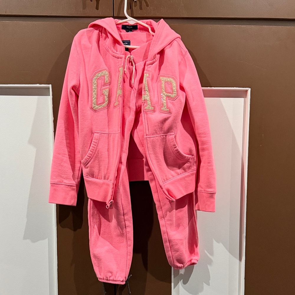 GAP Vibrant Pink Hooded Set